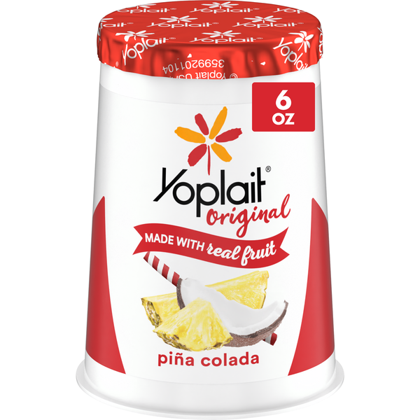 Yoplait Original Low Fat Pina Colada Yogurt Cup