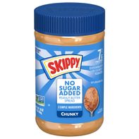SKIPPY No Sugar Added Chunky Peanut Butter Spread️