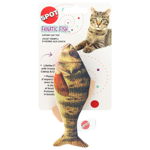 SPOT Cat Toy, Catnip, Fanatic Fish