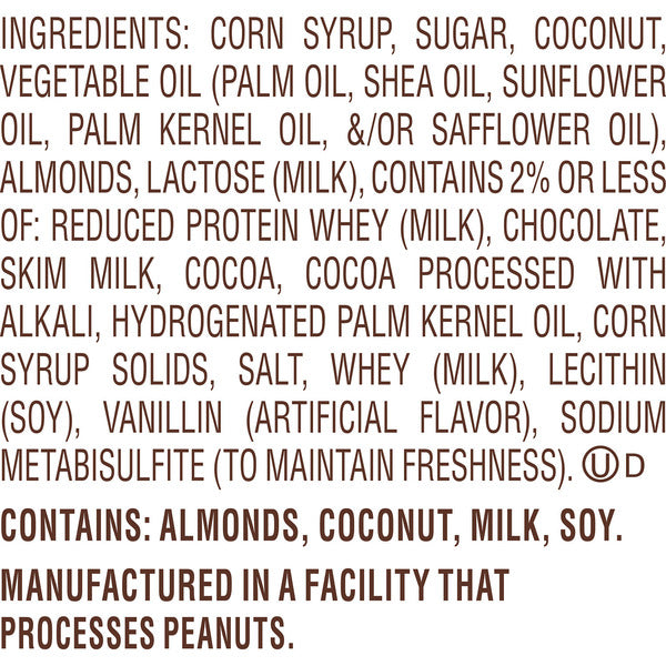ALMOND JOY Coconut and Almond Chocolate Snack Size, Candy Bag, 11.3 oz