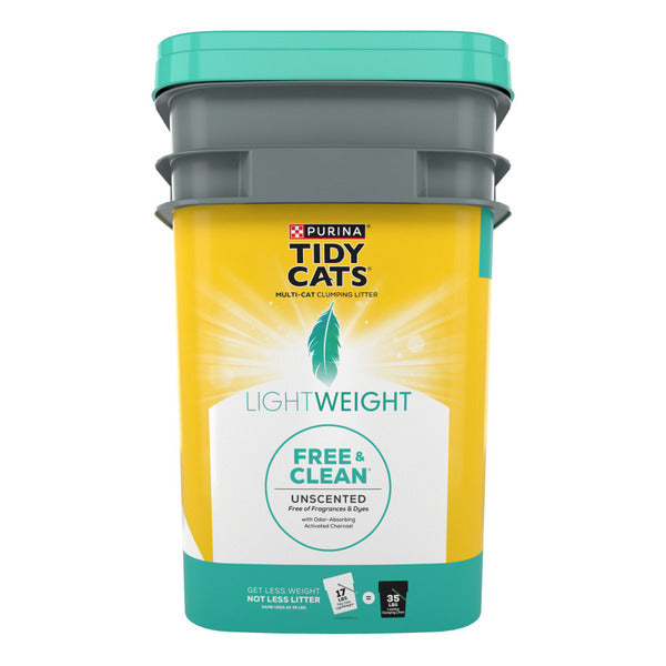 Purina Tidy Cats Low Dust, Clumping Cat Litter, LightWeight Free & Clean Unscented, Multi Cat