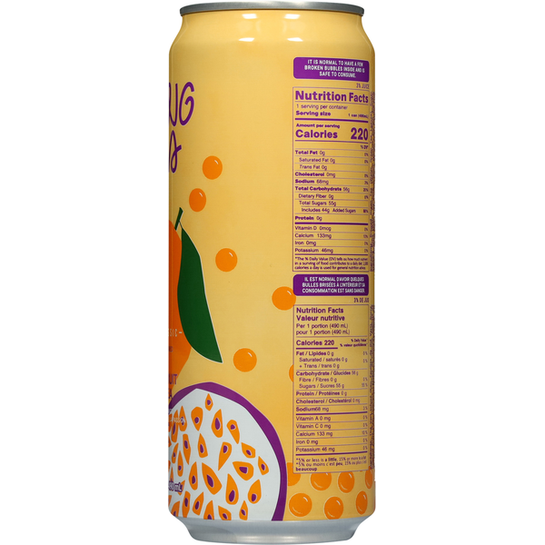 Pocas Mango Passion Fruit Green Tea Popping Boba Drink