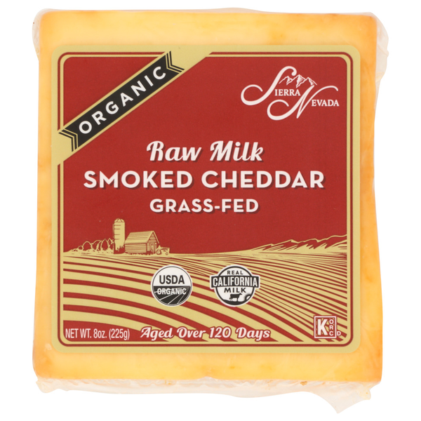 Sierra Nevada Cheese Company Raw Organic Smoked Cheddar