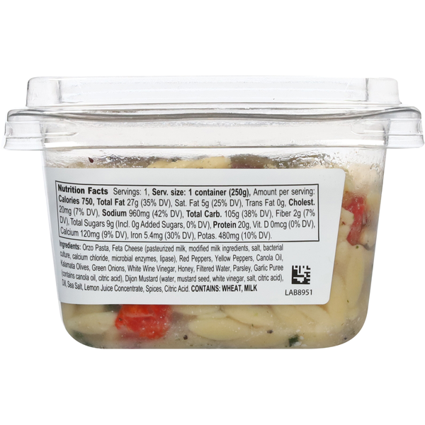 Premo Fresh Mediterranean Orzo Salad