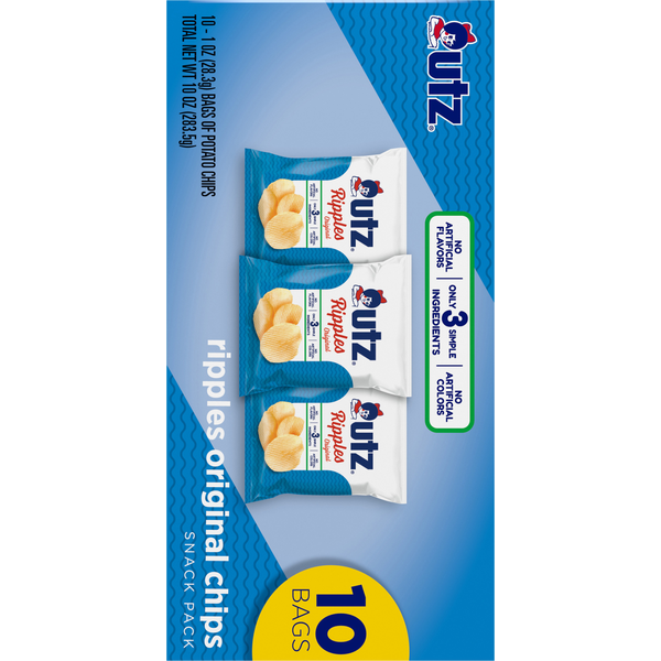Utz Ripples Original Chips Snack Pack