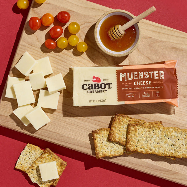 Cabot Muenster Cheese Block, 8 oz