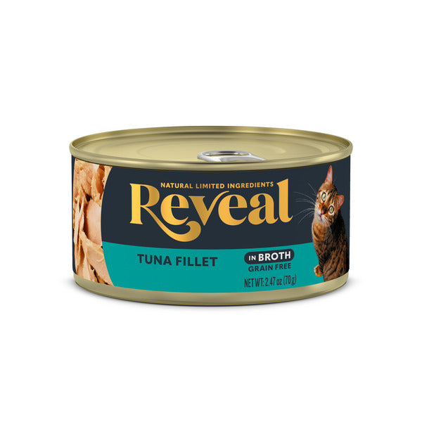 Reveal Natural Wet Cat Food, Tuna Fillet in Broth DestGlow