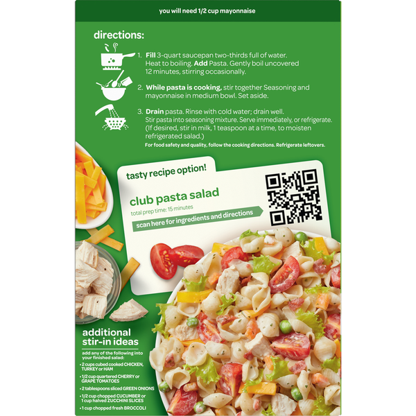 Betty Crocker Pasta Salad, Ranch & Bacon