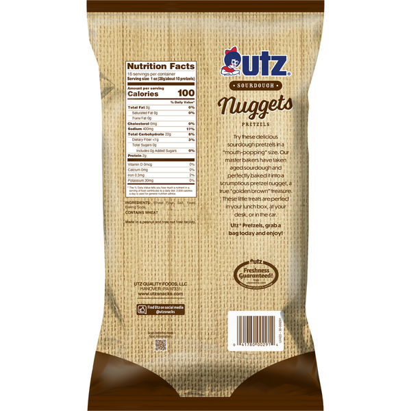Utz Pretzels, Sourdough, Nuggets