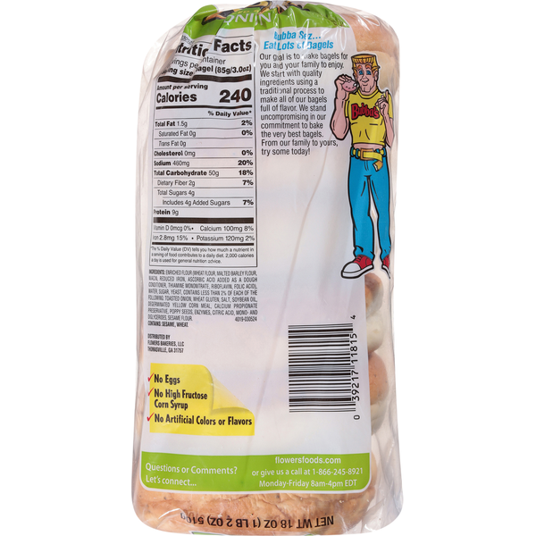 Bubba’s Sliced Onion Bagels