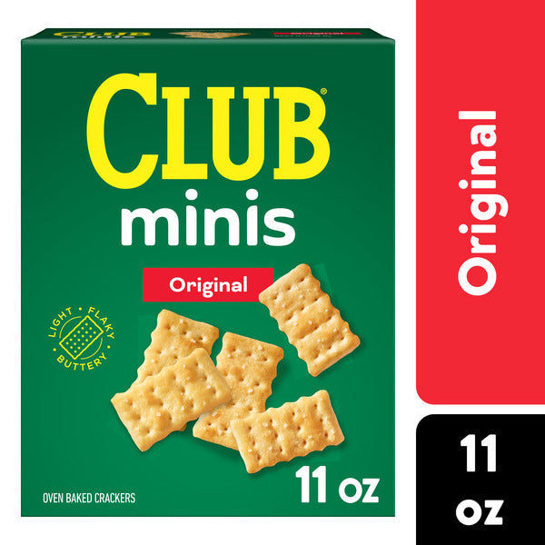 Club Minis Original Crackers, Lunch Snacks, 11 oz