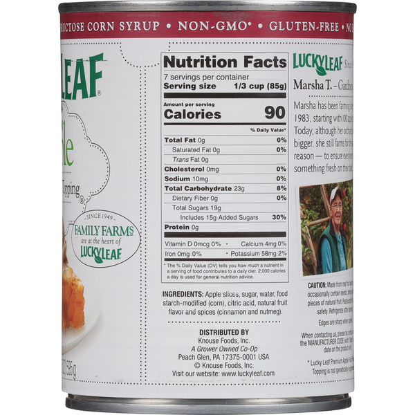 Lucky Leaf Fruit Filling or Topping, Premium, Apple
