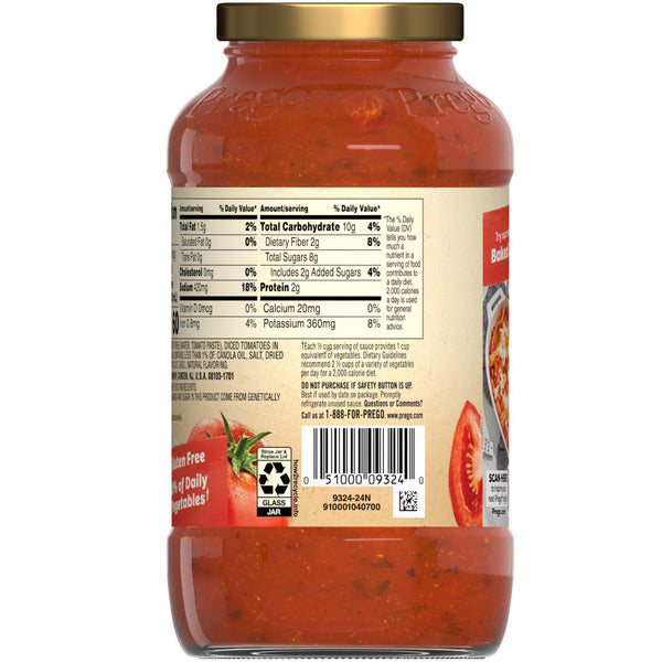 Prego Tomato Basil Garlic Pasta Sauce