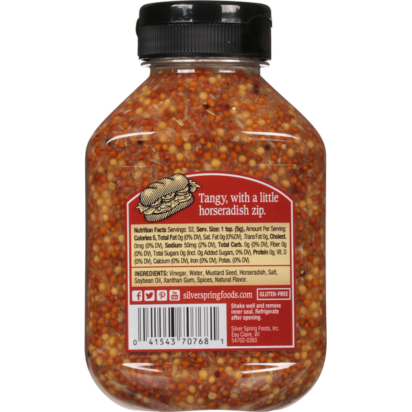 Silver Spring Mustard, Whole Grain, Old Style