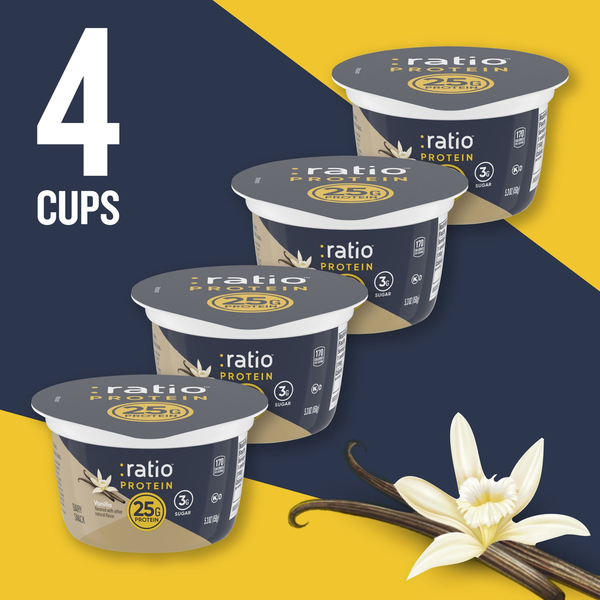 Ratio Protein Vanilla Yogurt Cultured Dairy Snack