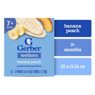 Gerber Teethers Banana Peach Gentle Teething Wafer...
️ DestGlow