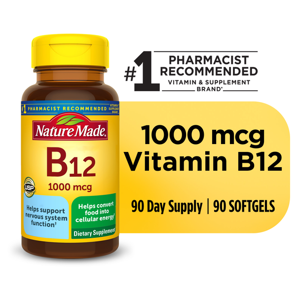 Nature Made Vitamin B12 1000 mcg Softgels