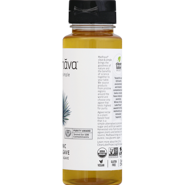 Madhava Light Agave, Organic