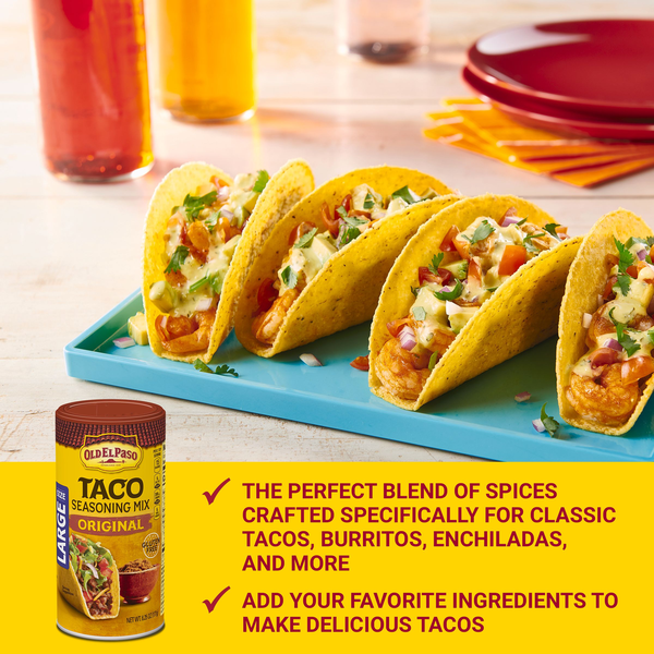 Old El Paso Taco Seasoning, Original, Large Size