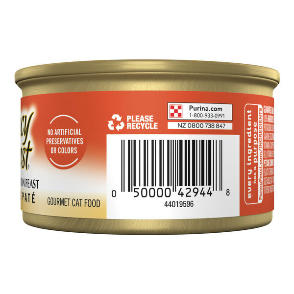 Purina Fancy Feast Salmon Feast Classic Grain Free Wet Cat Food Pate