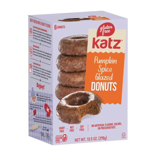 Katz Pumpkin Pie Spice Glazed Donuts