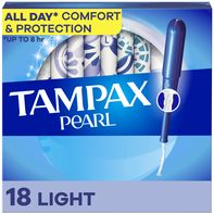 TAMPAX Pearl Tampons with LeakGuard Braid, Light️