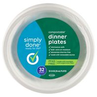 Simply Done Compostable 10.25 Inch Dinner Plates️