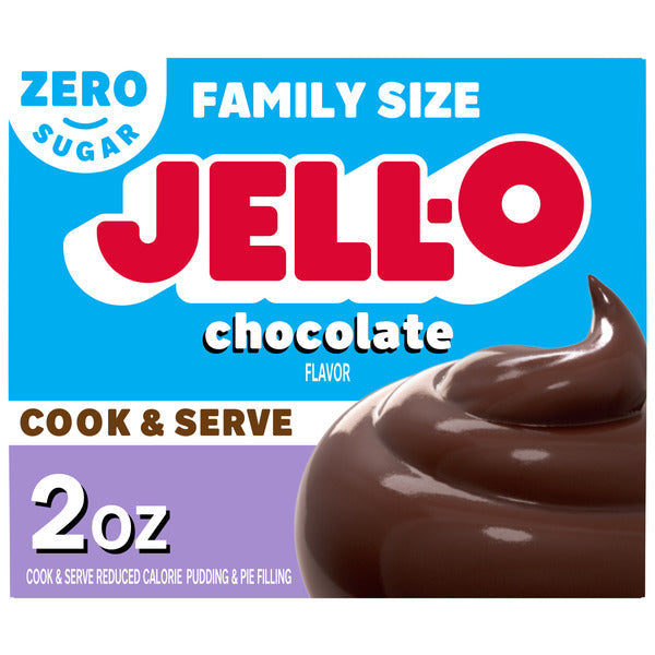 Jell-O Zero Sugar Chocolate Flavor Cook & Serve Pudding & Pie Filling