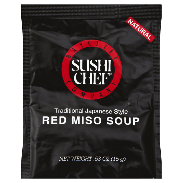 Sushi Chef Red Miso Soup Traditional Japanese Style