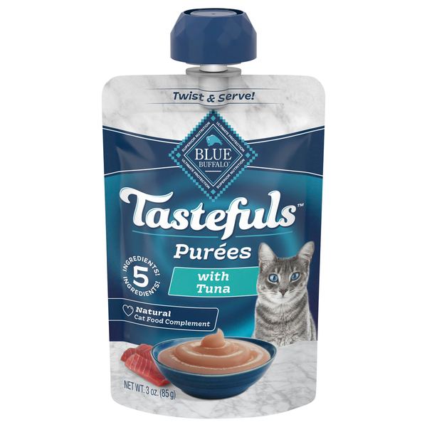 Blue Buffalo Natural Purees with Tuna Cat Food Complement