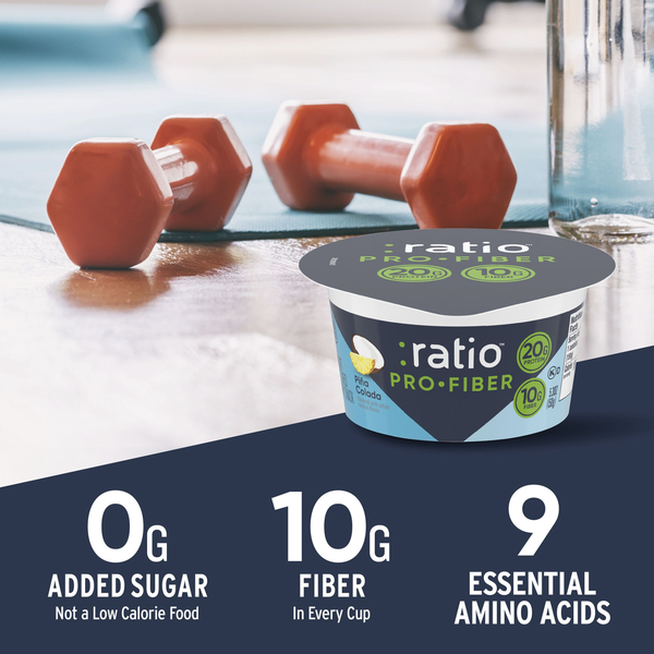 Ratio Pro-Fiber Pina Colada Yogurt Cultured Dairy Snack Cup