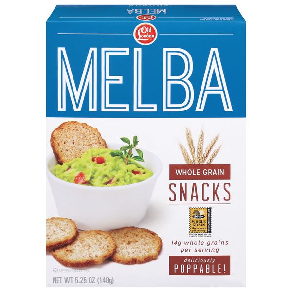 Old London Melba Snacks, Whole Grain