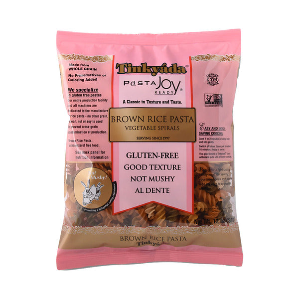 Tinkyada Gluten Free, Brown Rice Pasta, Vegetable Spirals