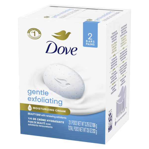 Dove Beauty Bar Soap Gentle Exfoliating