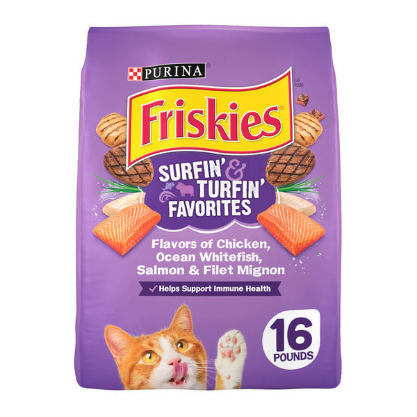 Purina Friskies Dry Cat Food, Surfin&