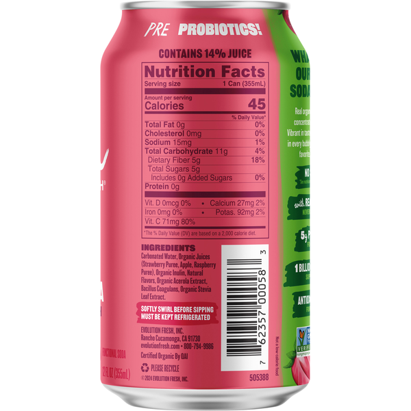 Evolution Strawberry Vanilla Soda