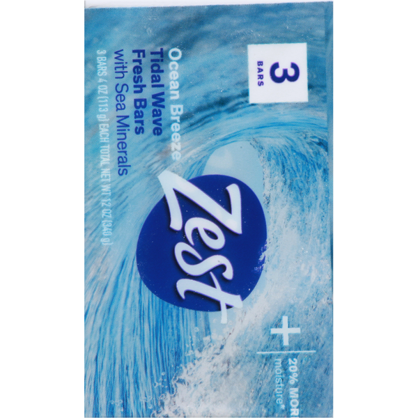 Zest Fresh Bars, Ocean Breeze, Tidal Wave