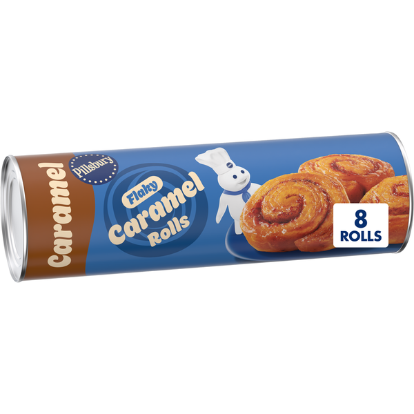 Pillsbury Flaky Caramel Rolls Canned Pastry Dough