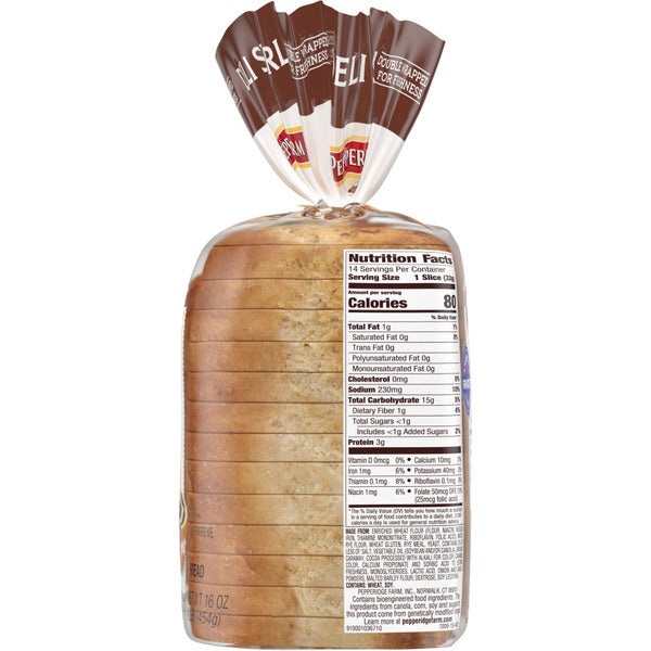 Pepperidge Farm Jewish Rye & Pumpernickel Deli Swirl Bread