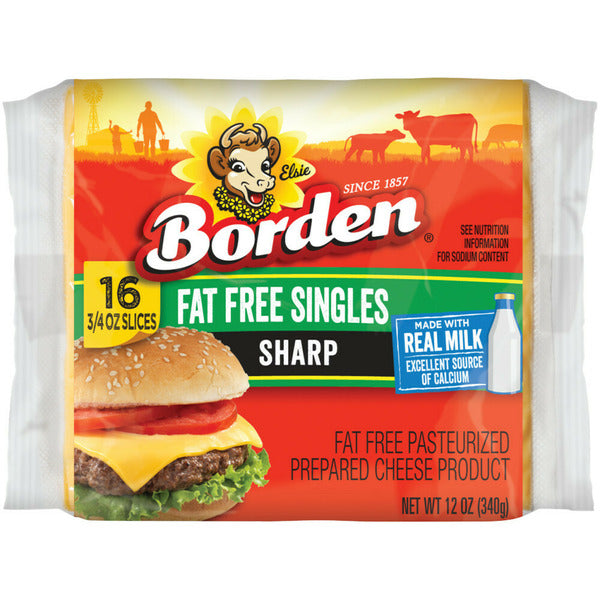 Borden Fat Free Singles, Sharp