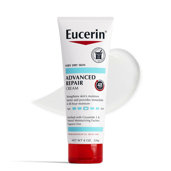 Eucerin Advanced Repair Cream, Fragrance Free Cream For Dry Skin
