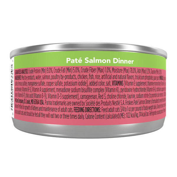 Purina Friskies Wet Cat Food Pate, Salmon Dinner