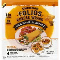 Folios Cheese Wraps, Cheddar️