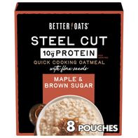 Better Oats Steel Cut Maple & Brown Sugar Instant ...
️