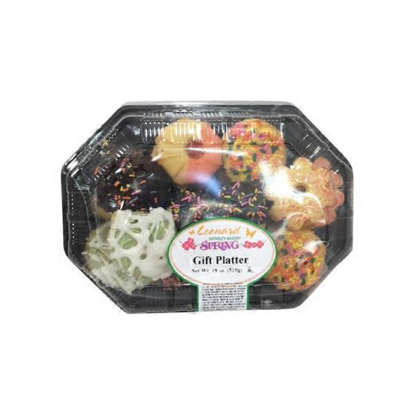 Leonard Novelty Bakery Cookies Platter Spring Gift