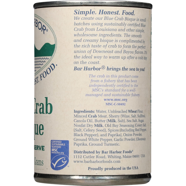 Bar Harbor Blue Crab Bisque