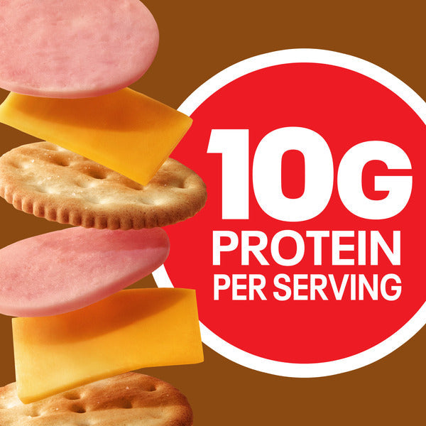 Lunchables Ham & American Cheese Cracker Stackers Kids Lunch Snack Meal Kit with Capri Sun