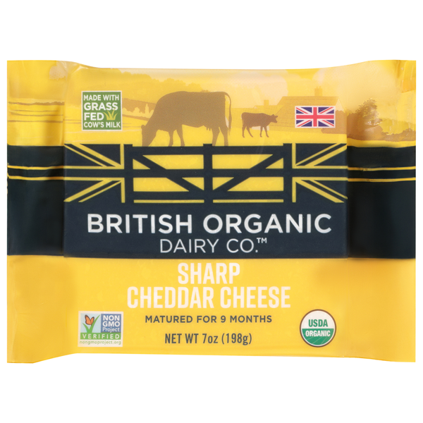 British Organic Dairy Co. Sharp Cheddar Cheese
