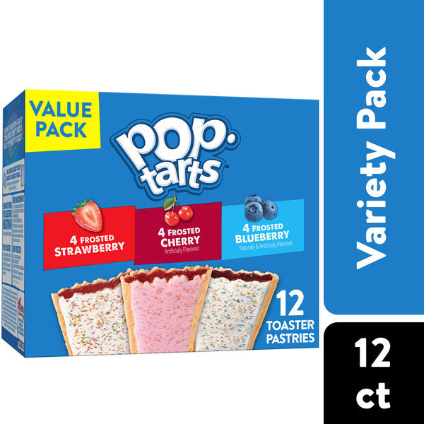 Pop-Tarts Variety Pack Toaster Pastries, Breakfast Foods, 12 Count