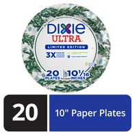 DIXIE Paper Plates, 10 Inch Dinner Plate (Designs ...
️